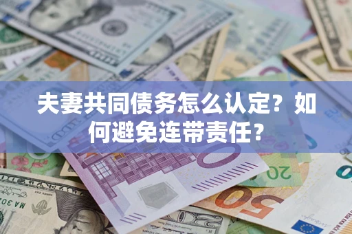 北京夫妻共同债务怎么认定？如何避免连带责任？