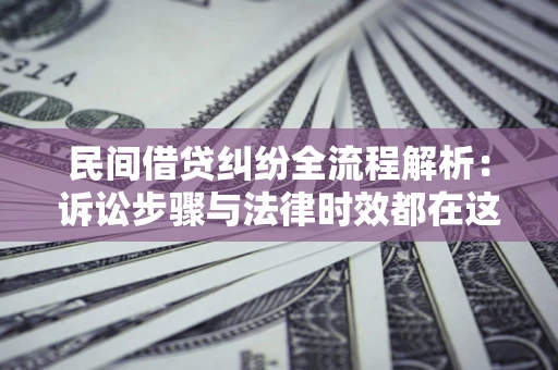 北京民间借贷纠纷全流程解析：诉讼步骤与法律时效都在这儿了